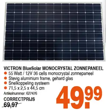 VICTRON BlueSolar MONOCRYSTAL ZONNEPANEEL