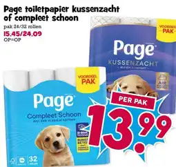 Boon`s Markt Page toiletpapier kussenzacht of compleet schoon aanbieding