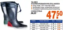 Correct TALAMEX STUURBOORD/BAKBOORD ZEILLAARZEN aanbieding
