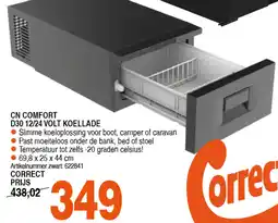 Correct CN COMFORT D30 12/24 VOLT KOELLADE aanbieding