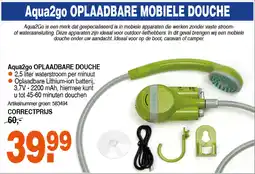 Correct Aqua2go OPLAADBARE DOUCHE aanbieding