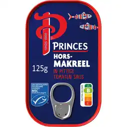 Albert Heijn Princes Horsmakreel in tomatensaus aanbieding