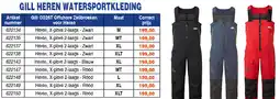 Correct GILL HEREN WATERSPORTKLEDING aanbieding
