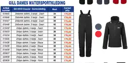 Correct GILL DAMES WATERSPORTKLEDING aanbieding