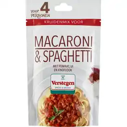 Albert Heijn Verstegen Kruidenmix macaroni spaghetti aanbieding