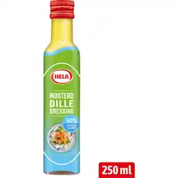 Albert Heijn Hela Mosterd dille dressing 50% minder suiker aanbieding