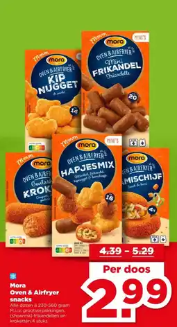 PLUS Mora oven & airfryer snacks aanbieding