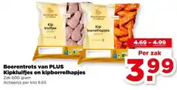 PLUS Boerentrots van plus kipkluifjes en kipborrelhapjes aanbieding