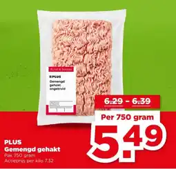 PLUS Plus gemengd gehakt aanbieding