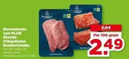 PLUS Boerentrots van plus blonde d'aquitaine rundersteaks aanbieding