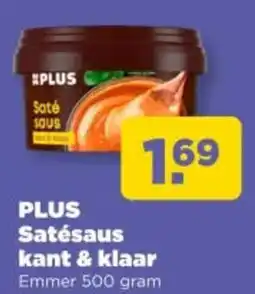 PLUS Plus satésaus kant & klaar aanbieding