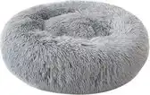 Bol.com Dailyibed hondenmand - donut - hondenkussen - hondenbed - M - 50x50x16 cm - Grijs aanbieding