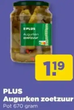 PLUS Plus augurken zoetzuur aanbieding