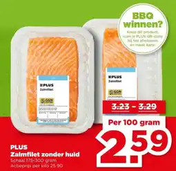 PLUS PLUS Zalmfilet zonder huid aanbieding