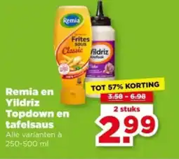 PLUS Remia en yildriz topdown en tafelsaus aanbieding