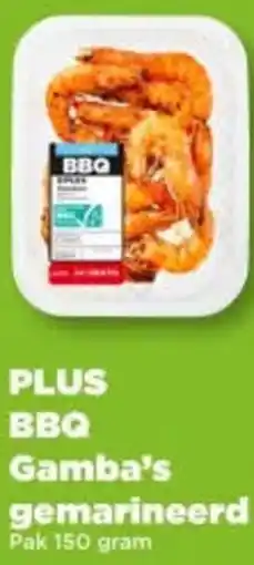PLUS Plus bbq gamba's gemarineerd aanbieding