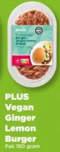 PLUS Plus vegan ginger lemon burger aanbieding