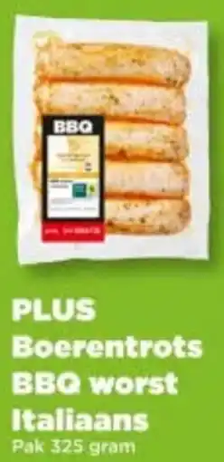 PLUS Plus boerentrots bbq worst italiaans aanbieding