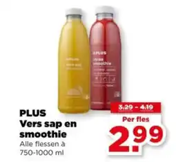 PLUS Plus vers sap en smoothie aanbieding