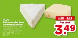 PLUS Plus buitenlandse kaas voordeelstukken aanbieding
