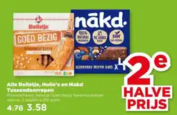PLUS Alle bolletje, holie's en nakd tussendoorrepen aanbieding