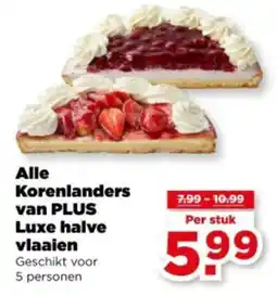 PLUS Alle korenlanders van plus luxe halve vlaaien aanbieding