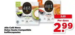 PLUS Alle café nova dolce gusto compatible koffiecapsules aanbieding