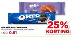 PLUS Alle Milka en Oreo Koek aanbieding