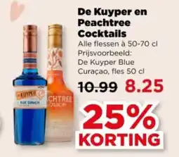 PLUS De kuyper en peachtree cocktails aanbieding