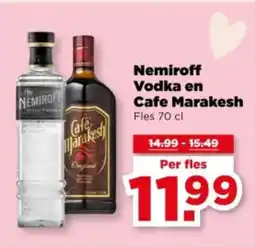PLUS Nemiroff vodka en cafe marakesh aanbieding