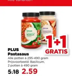 PLUS Plus pastasaus aanbieding