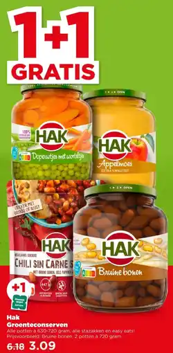 PLUS Hak groenteconserven aanbieding