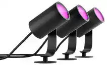 MediaMarkt Philips Hue Lily Starterkit Spot Zwart - 3 Pack aanbieding