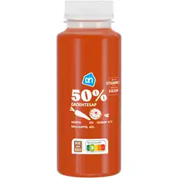 Albert Heijn AH 50% Groentesap wortel sinaas gember aanbieding