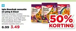 PLUS Iglo roerbak sensatie en ping & klaar aanbieding