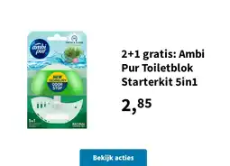 Plein.nl 2+1 gratis: Ambi Pur Toiletblok Starterkit 5in1 aanbieding