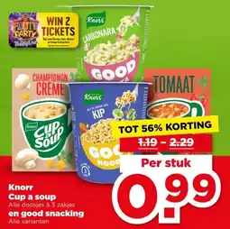 PLUS Knorr Cup a soup aanbieding