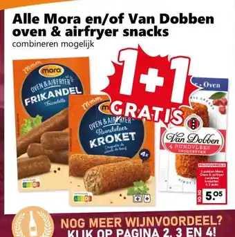 Alle Mora en/of Van Dobben oven & airfryer snacks