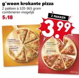 Coop g'woon krokante pizza aanbieding