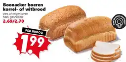 Coop Boonacker boeren korrel- of witbrood aanbieding