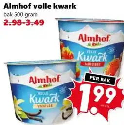 Coop Almhof volle kwark aanbieding