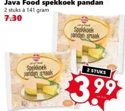 Coop Java Food spekkoek pandan aanbieding