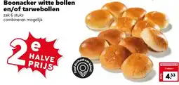Coop Boonacker witte bollen en/of tarwebollen aanbieding