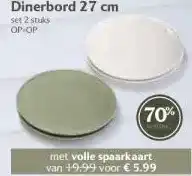 Coop Dinerbord 27 cm aanbieding