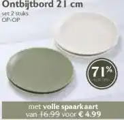 Coop Ontbijtbord 21 cm aanbieding