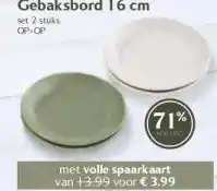 Coop Gebaksbord 16 cm aanbieding