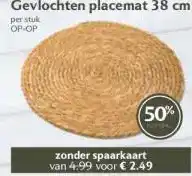 Coop Gevlochten placemat 38 cm aanbieding