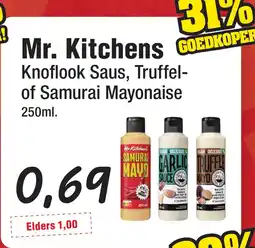 Budget Food Mr. Kitchens sauzen aanbieding