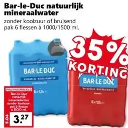 Coop Bar-le-Duc natuurlijk mineraalwater aanbieding
