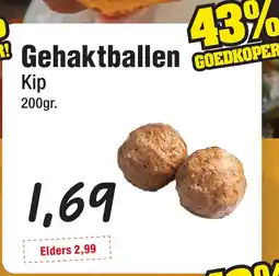 Budget Food Gehaktballen Kip aanbieding